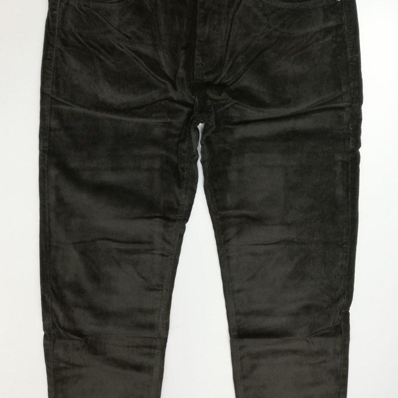 Spodnie sztruksowe męskie proste zielone firmy St. Leon model XN05Z