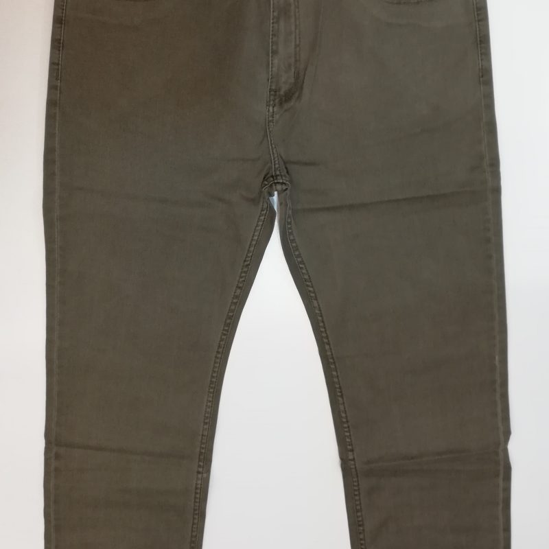 Spodnie męskie klasyczne firmy Super Star kolor oliwkowy model 668-4