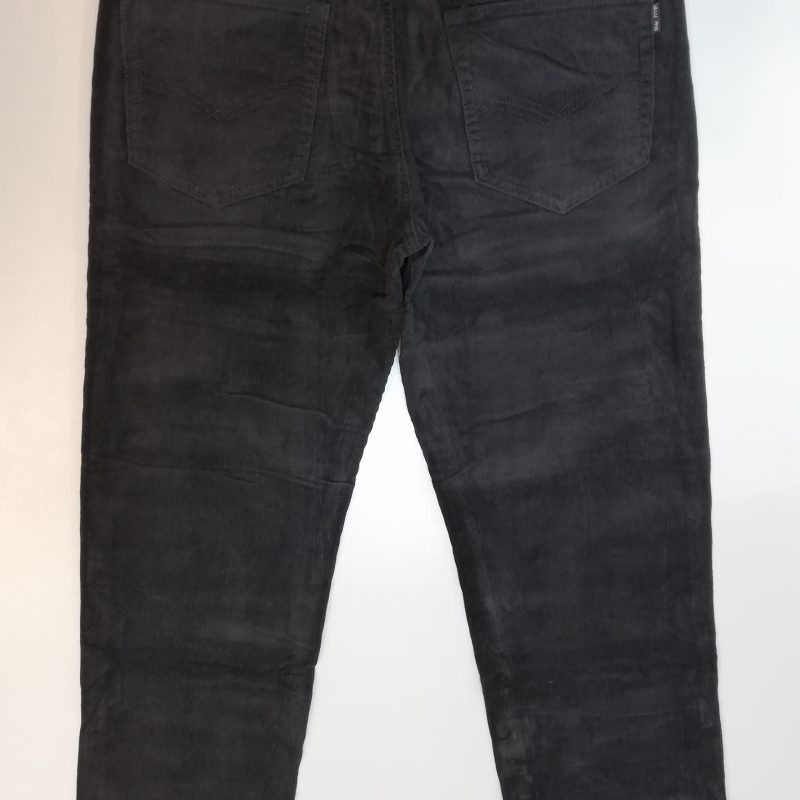 Spodnie sztruksowe szare męskie proste nogawki firma LS Luwans model 8521