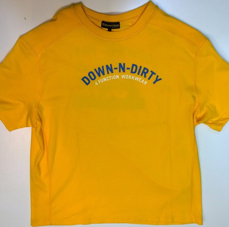 T shirt żółty z nadrukiem firma 4 Function model 3201 Z