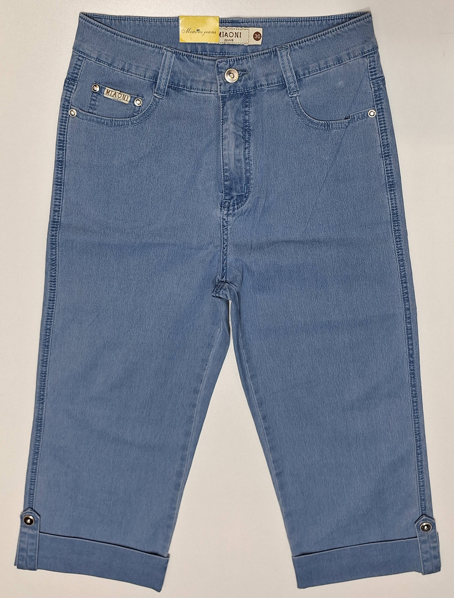 Spodenki jeansowe damskie krótkie firma Miaoni model B-8036 - obrazek 2