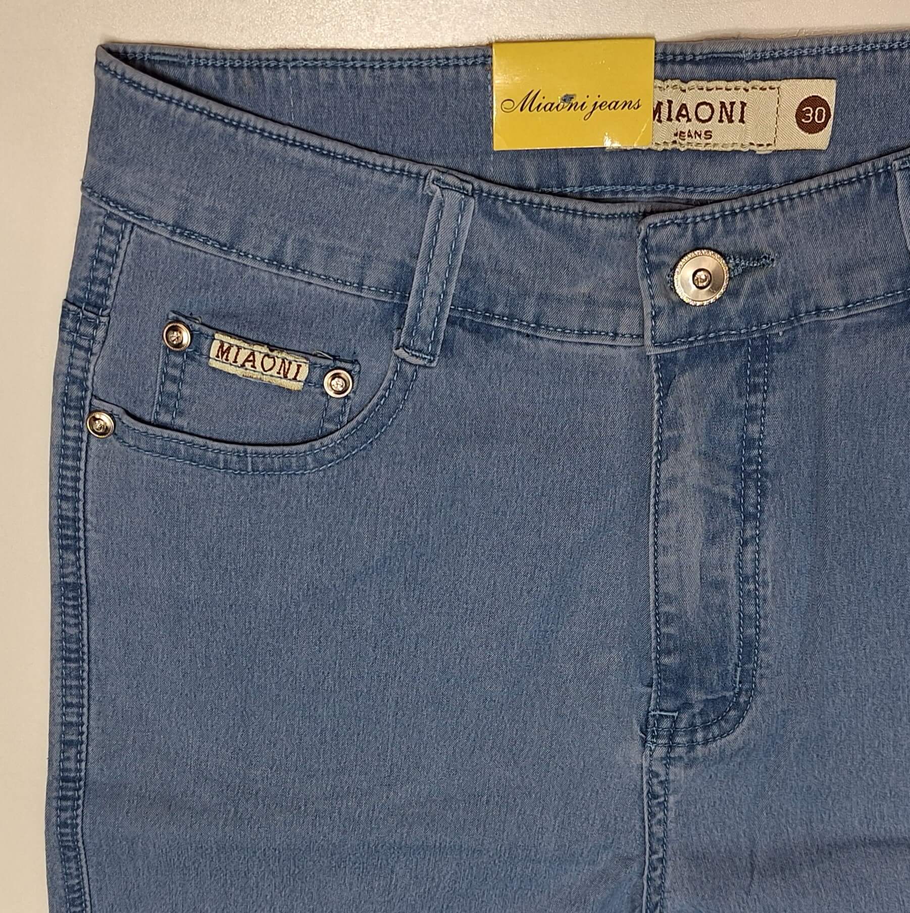 Spodenki jeansowe damskie krótkie firma Miaoni model B-8036 - obrazek 3