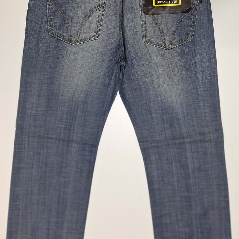 Jeansy męskie przecierane szeroka nogawka firma Reactive model 902 1060