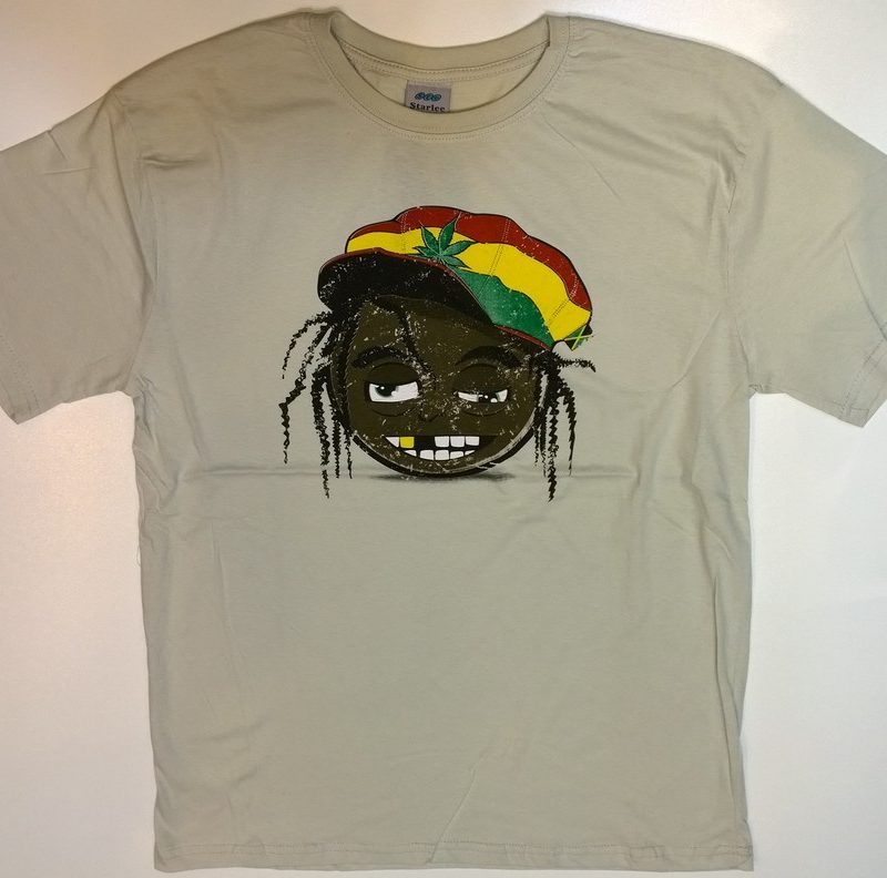 T shirt kremowy z nadrukiem firma Starlee model 6067 KS