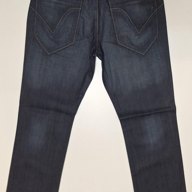 Jeansy męskie granatowe przecierane proste firma Reactive model E-0903 5016