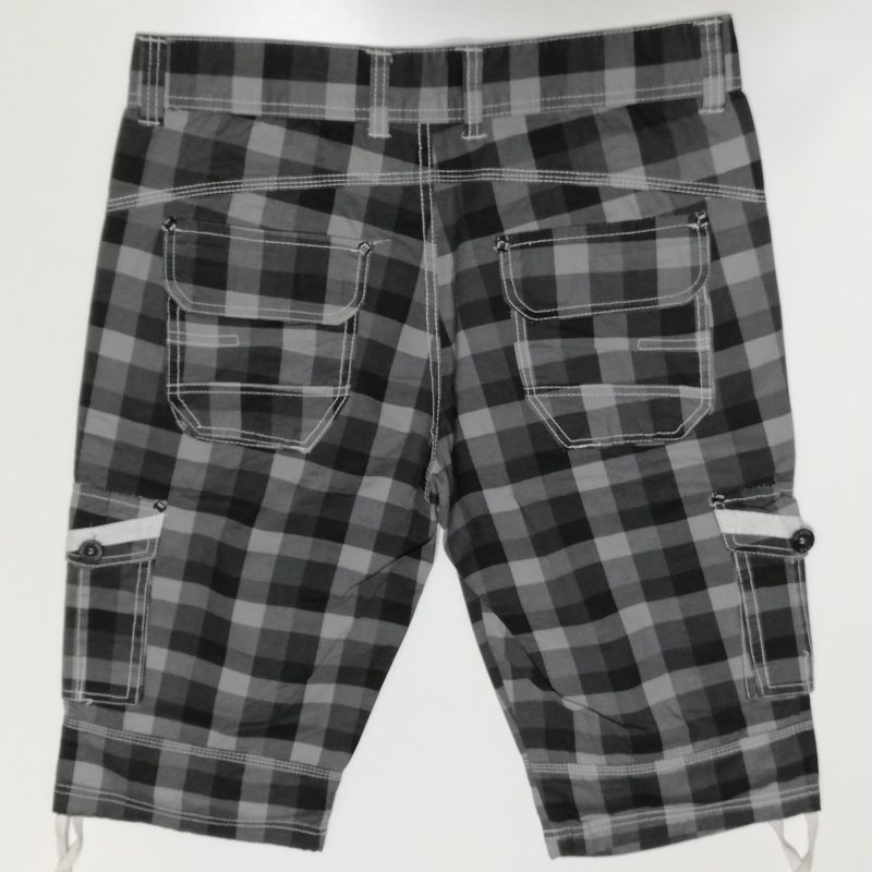 Spodnie męskie krótkie kolorowe w kratkę firma OHH model 512 CSB