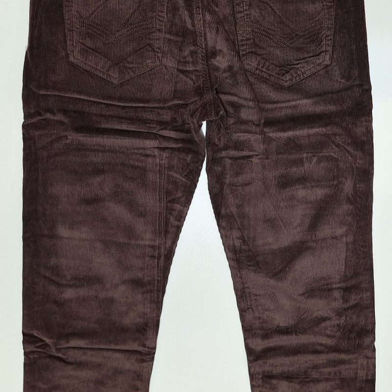 Spodnie sztruksowe klasyczne kolor brązowy firma LS Luvans model B8580D