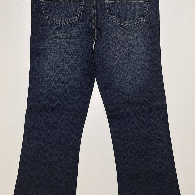 Spodnie jeansowe granatowe damskie rozszerzana nogawka firma NBS Jeans model 2418