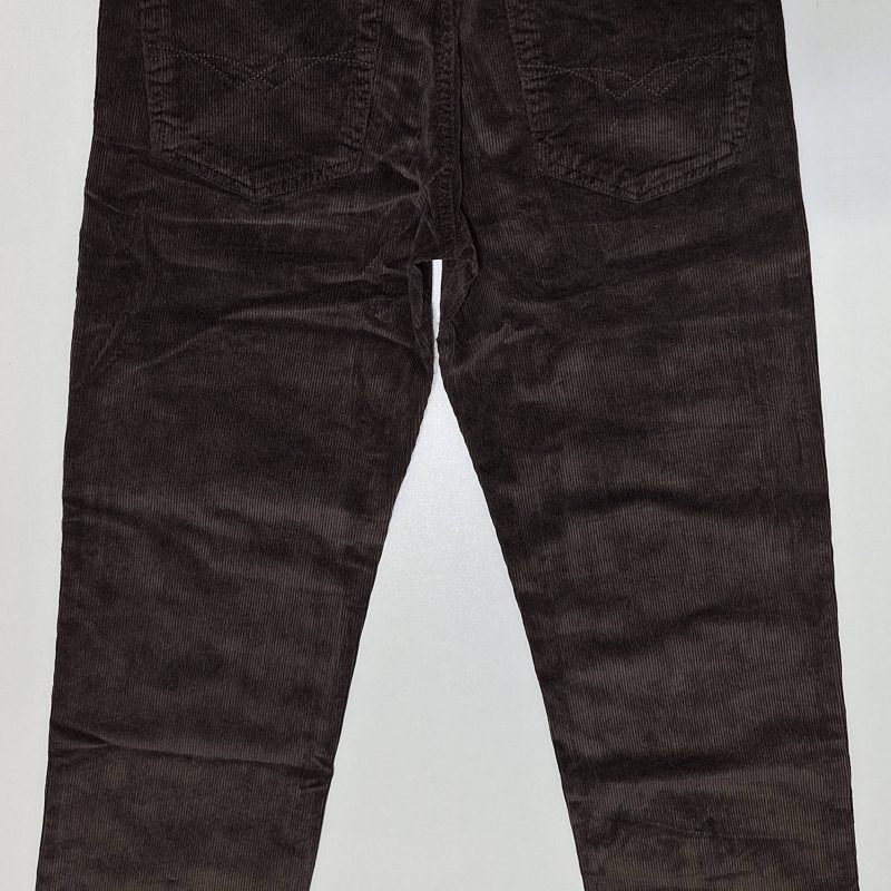 Spodnie sztruksowe męskie proste brązowe firmy St. Leon model XN05B