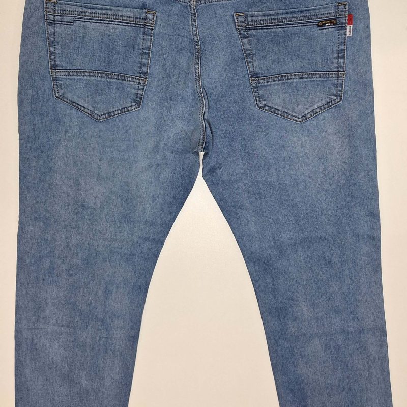 Spodnie jeansowe duże męskie niebieskie proste nogawki firma St Leon model S2550N