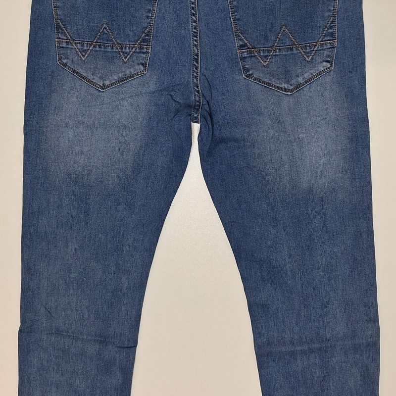 Spodnie jeansowe męskie niebieskie jasne proste nogawki firma St Leon model S2554