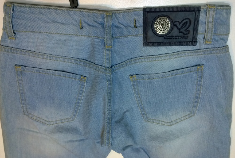 Spodenki jeansowe damskie biodrówki krótkie przecierane firma Reactive model 2682 6066 - obrazek 4