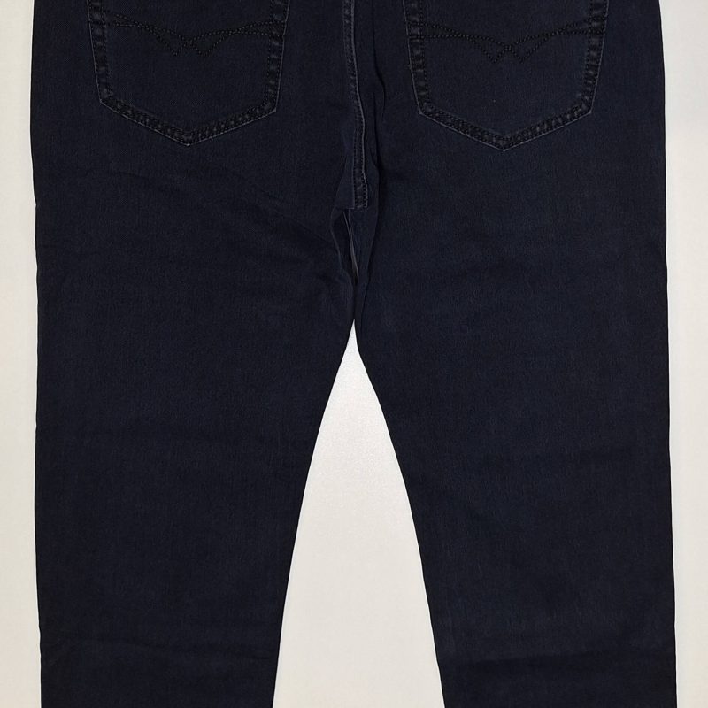 Spodnie męskie granatowe proste elastyczne firma Savil Jeans model TA57-6